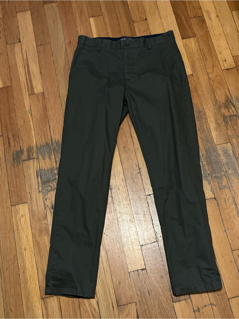 Denim&Co Olive Green Chino Pants